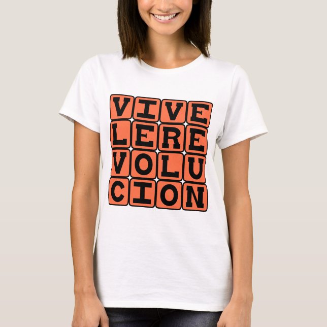 T-shirt Vive La Révolution, Vive La Révolution (Devant)