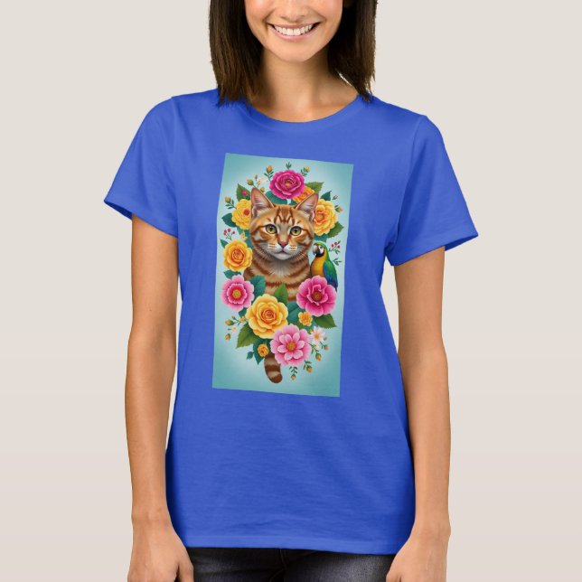 T-SHIRT VIVE LA VIE TIGRE CHAT (Devant)