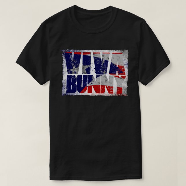 T-shirt Vive lapin portoricain (Design devant)