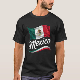 T-shirt Vive le jour de l'indépendance du Mexique Drapeau