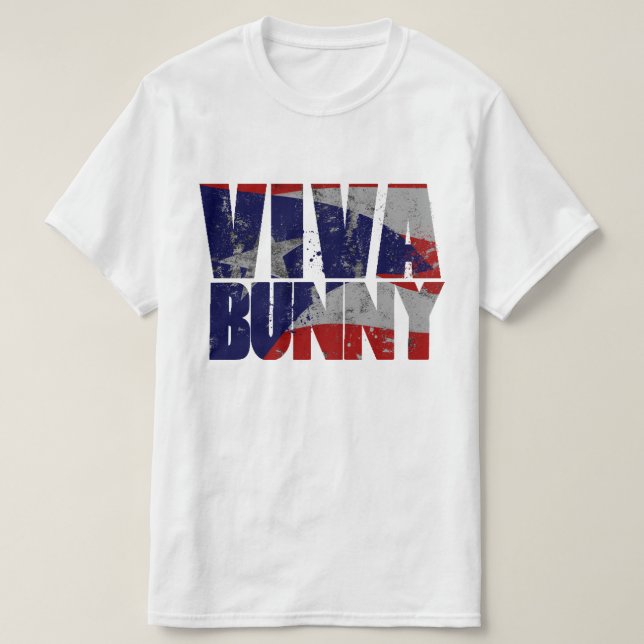 T-shirt Vive le lapin portoricain (Design devant)