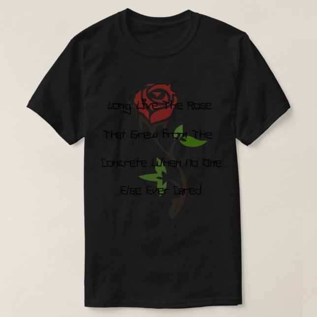 T-shirt Vive Le Rose Qui A Grandi Du Béton (Design devant)