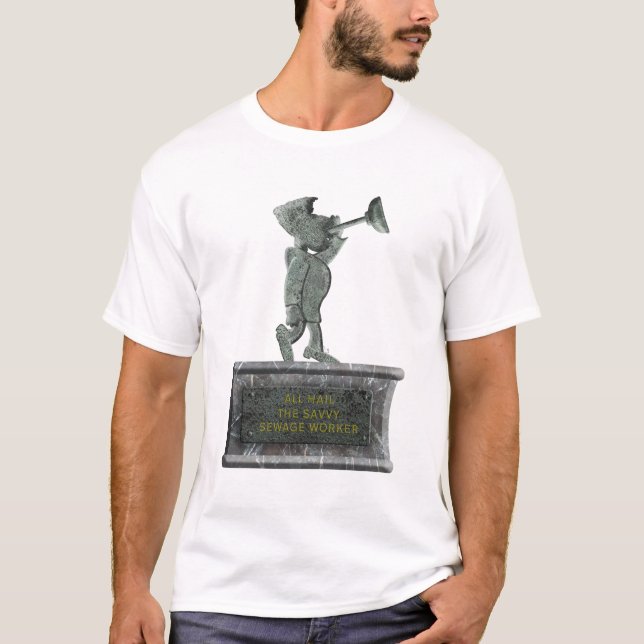 T-shirt  « Vive l'égoutier avisé » (Devant)