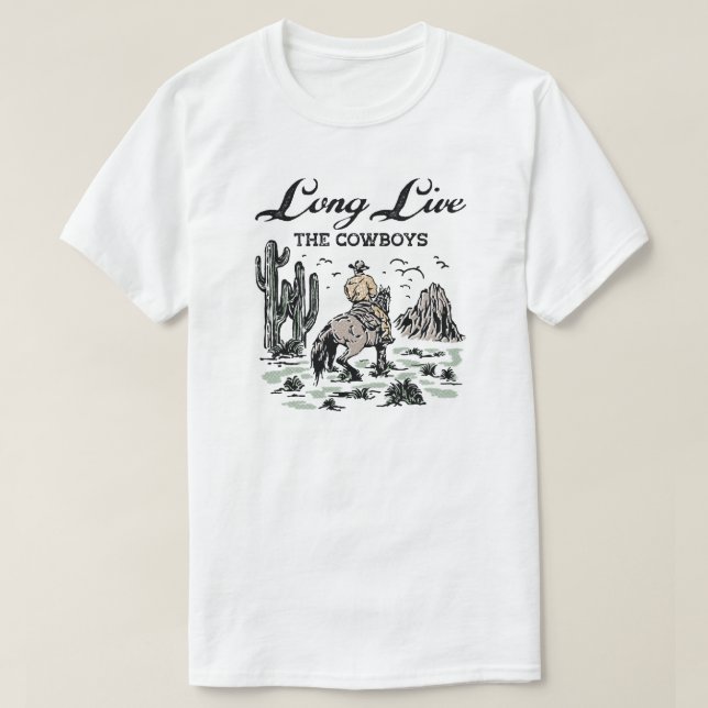 T-shirt Vive Les Cowboys (Design devant)