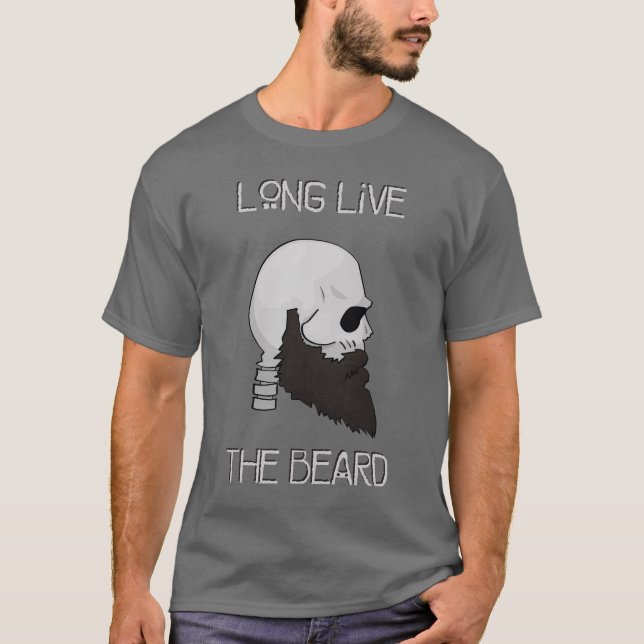 T-shirt vivent longtemps la barbe (Devant)