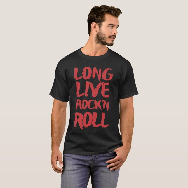 T-shirt Vivent longtemps le rock (Devant entier)
