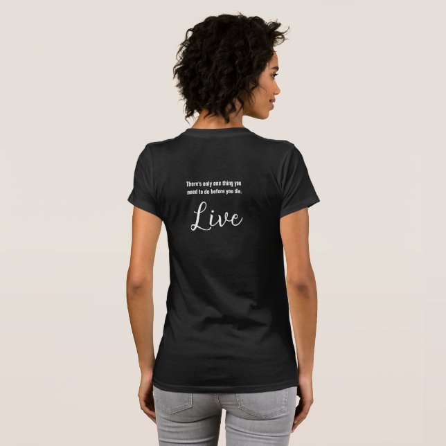 T-shirt Vivez (Dos entier)