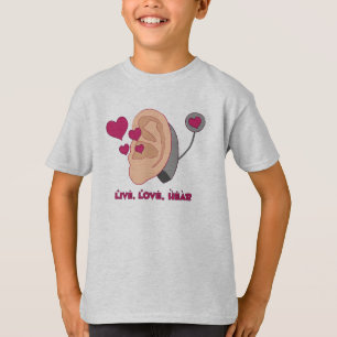 T-shirt Vivez, aimez, entendez les enfants T