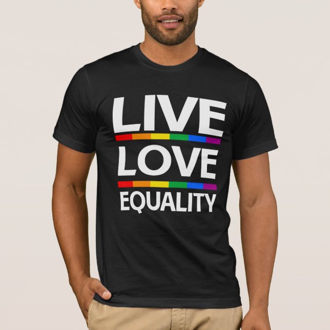 T-shirt Vivez Amour Égalité (Devant)