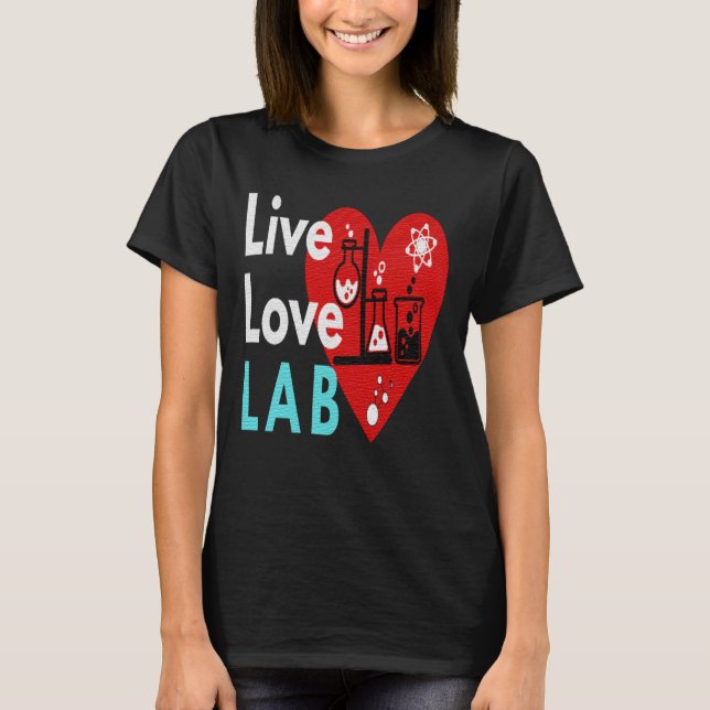 T-SHIRT VIVEZ AMOUR LABO - VIE DE LABO (Devant)