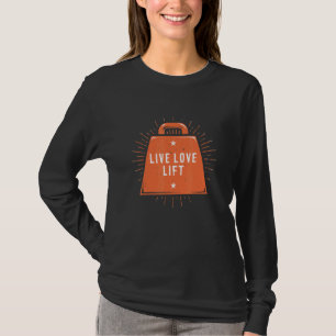 T-shirt Vivez Amour Soulevez Citations de Workout de Gym P