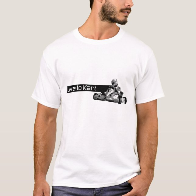 T-shirt Vivez au kart (Devant)
