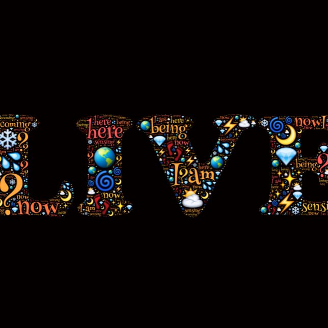 T-shirt Vivez Dans L'Art Word Inspirationnel Actuel (Créateur téléchargé)