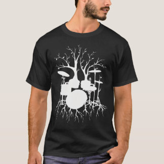 T-shirt Vivez Le Beat Au Tempo De Création Drum Tree