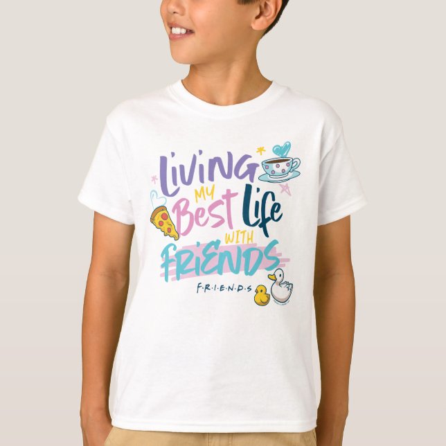 T-shirt Vivez ma vie avec AMIS™ (Devant)