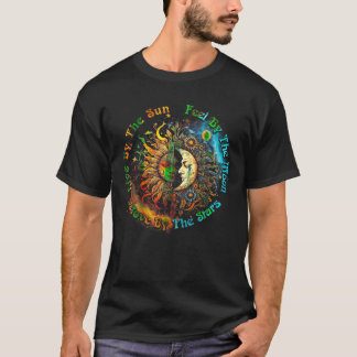T-shirt Vivez Par Le Soleil Sentez Par La Lune Se Déplacer