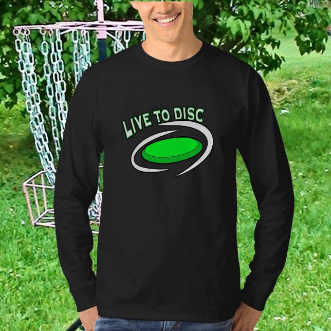 T-shirt Vivez pour le disque, Golf de disque    (Créateur téléchargé)
