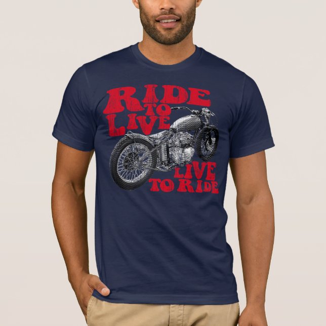 T-shirt Vivez pour monter (Devant)