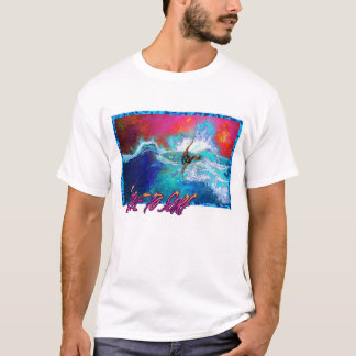 T-shirt Vivez pour surfer