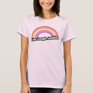 T-shirt Vivez Riez Lesbienne