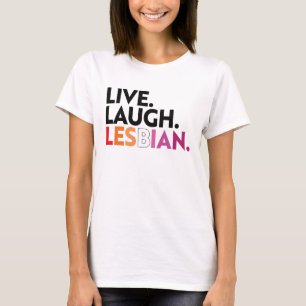 T-shirt Vivez Riez Lesbienne