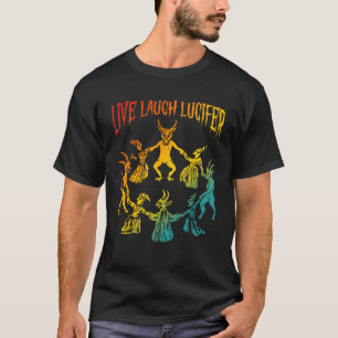 T-shirt Vivez Riez Lucifer Horreur Satan Satanique Démon D