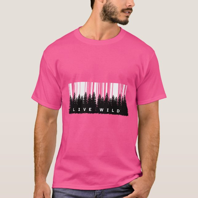 T-shirt « Vivez sauvage » (Devant)