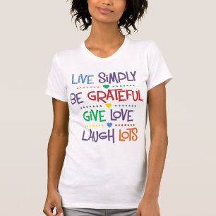 T-shirt Vivez simplement