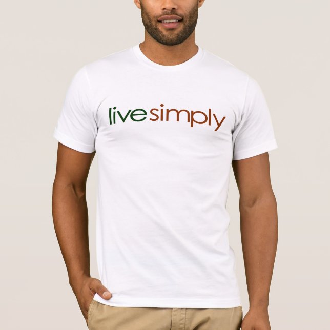 T-shirt Vivez simplement (Devant)