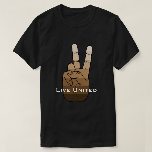 T-shirt Vivez uni (Design devant)