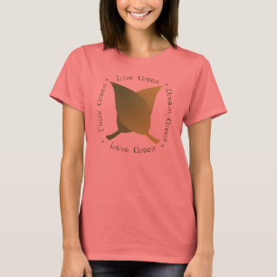 T-shirt Vivez Vert, Vert Amour, Penser Vert, Vert Rêve