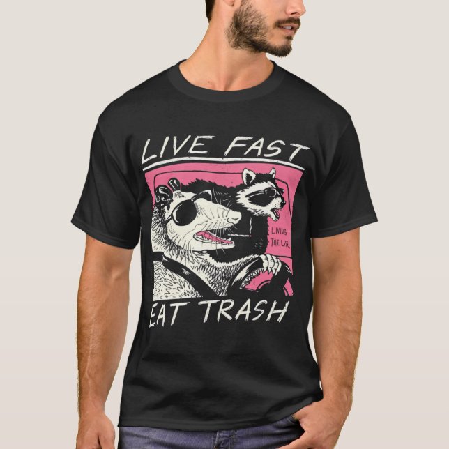 T-shirt Vivez Vite! Mangez de la Merde! (Devant)