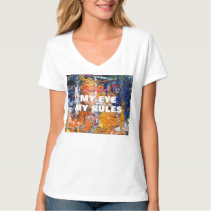 T-shirt Vivid Abstraction - Huile Peinture Chaos sur la Pa