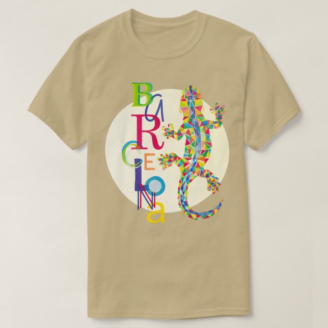 T-shirt Vivid Barcelona City Lizard (Design devant)