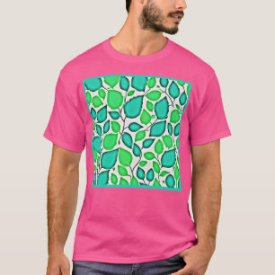 T-shirt Vivid Elegance Feuille Motif