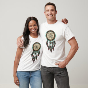 T-shirt Vivid Polynésien Dreamcatcher Tattoo Design Tee