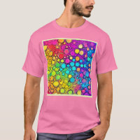 Vivid Rainbow Bubble Abstraction