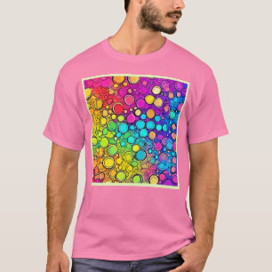 T-shirt Vivid Rainbow Bubble Abstraction