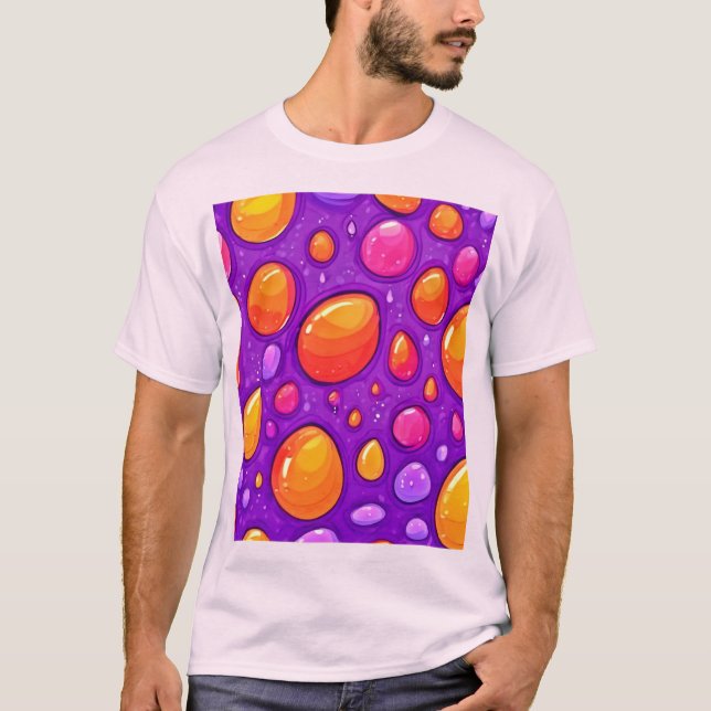 T-shirt Vivid Raindrop Cartoon Art (Devant)