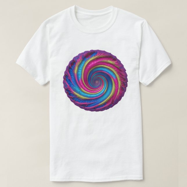 T-shirt Vivid Vortex - Spirale en psychédélique (Design devant)