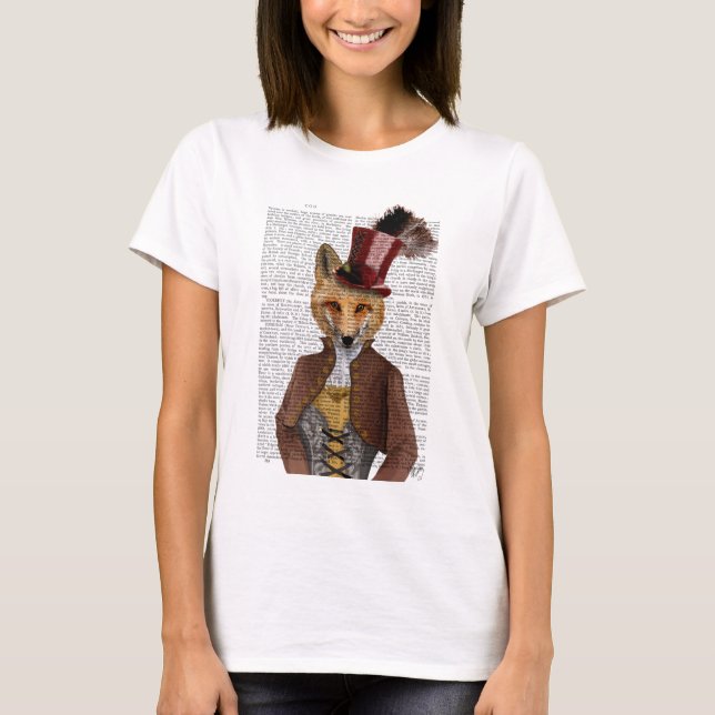 T-shirt Vivienne Steampunk Fox (Devant)