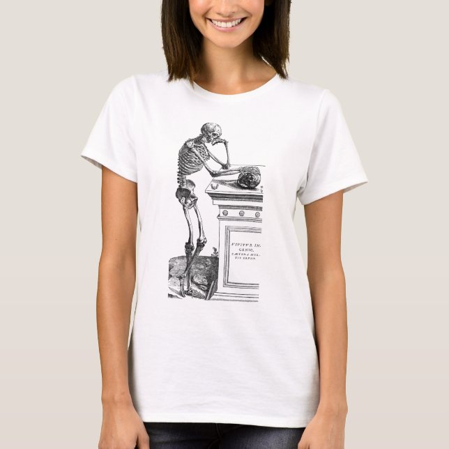 T-shirt Vivitur Ingenio - squelette (Devant)