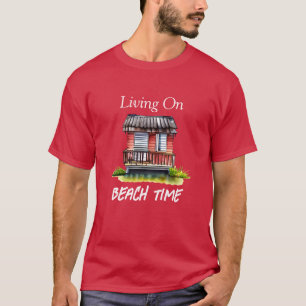 T-shirt Vivre au rythme de la plage
