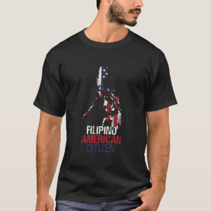 T-shirt Vivre aux USA Philippines Roo mi-américain philipp