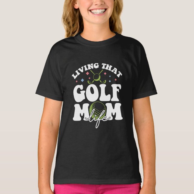 T-shirt Vivre Ce Golf Maman Vie, Sport Golf Aimer Maman (Devant)