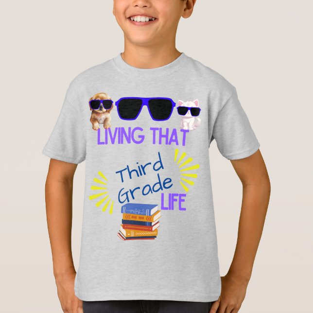 T-shirt "Vivre cette vie [grade]" personnalisable (Devant)