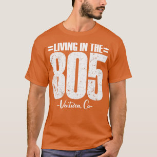 T-shirt Vivre dans le 805 Ventura California code régional