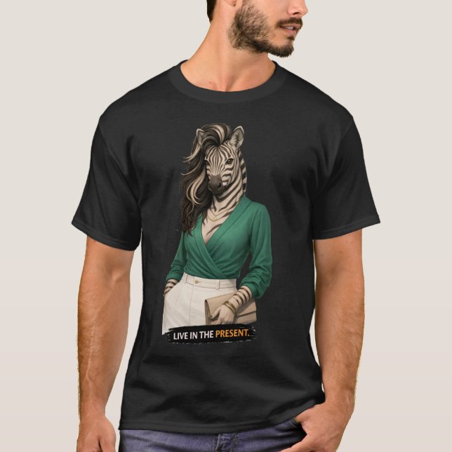 T-shirt Vivre dans le Présent (Devant)