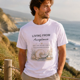 T-shirt Vivre de l'Acceptation – Inspirant Chrétien