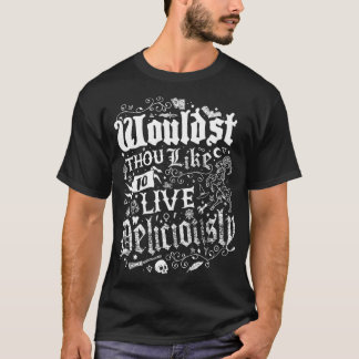 T-shirt Vivre Délicieusement Vintage Cottage Cottage Core